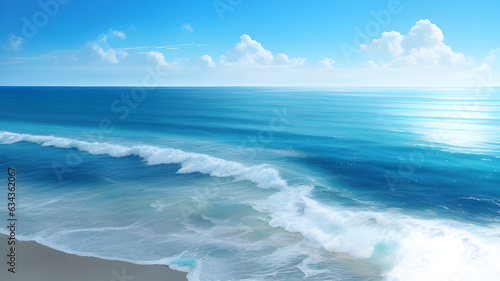 Immerse in coastal tranquility with this 4K photorealistic sea view. A serene blend of blues, gentle waves, and soft sunlight captured in high-resolution DSLR realism. 