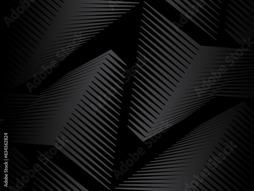Gray line on black. Minimalist design. Cover design templates, business flyer layouts, wallpapers, etc.