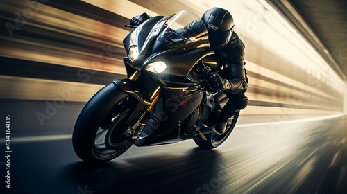 A dynamic shot of a rider s body language as they tuck in for streamlined speed  their focus on the road ahead 
