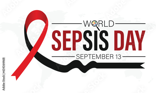 Vector illustration on the theme of Sepsis awareness month observed each year during September and Sepsis awareness day September 13.