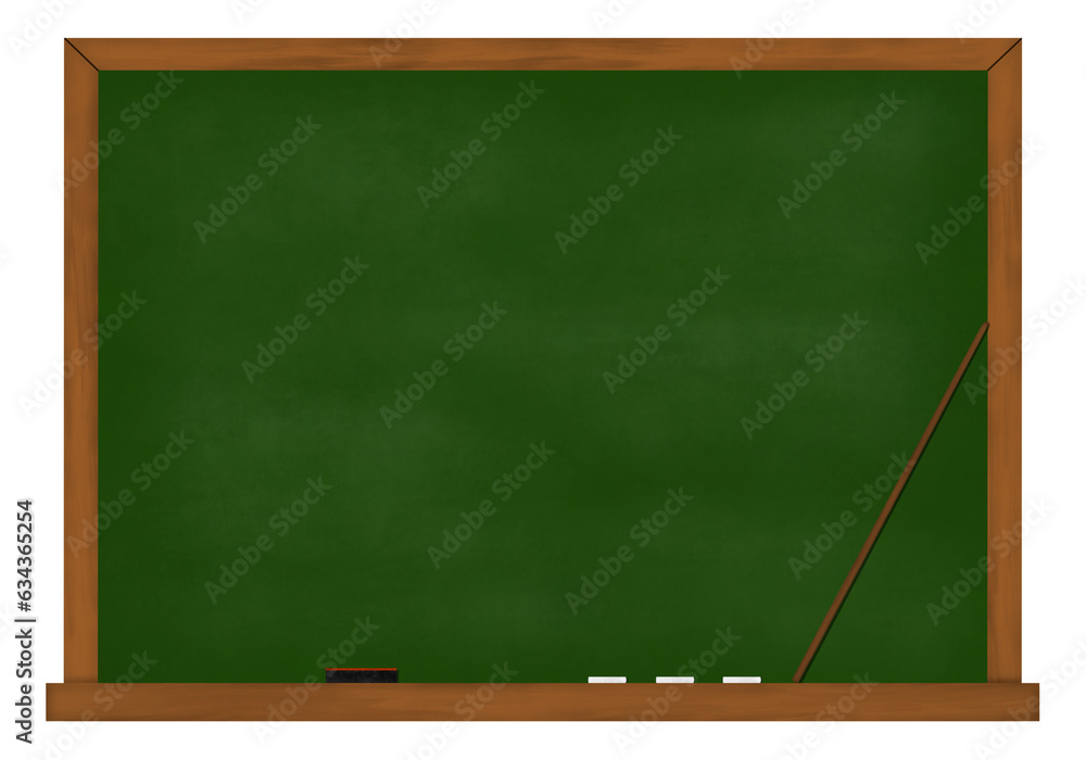 Blackboard with Chalks, Eraser, and Teacher Pointer Stick Blackboard with Chalks, Eraser, and Teacher Pointer Stick