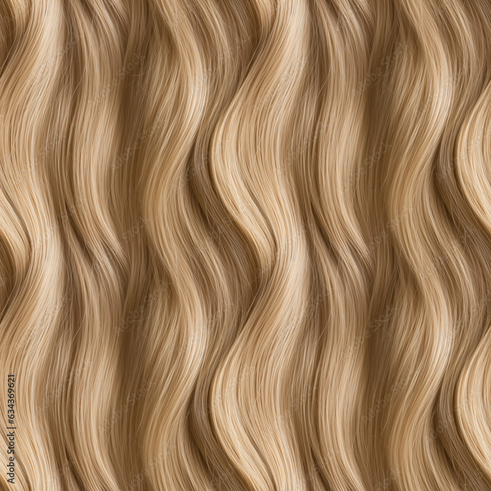 Wavy blond hair seamless background