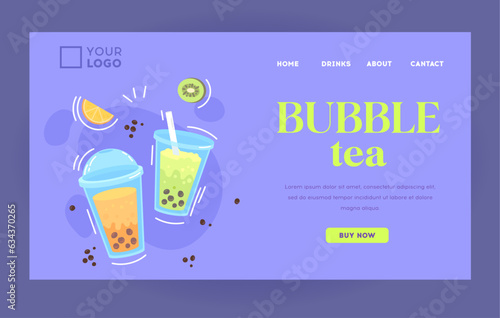 Bubble tea landing page