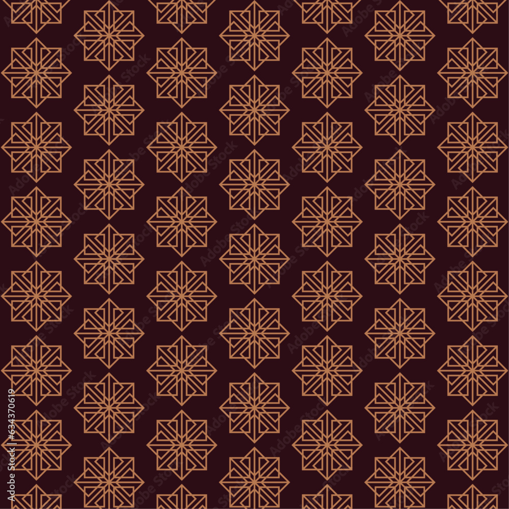 Fototapeta premium Geometric pattern design seamless on red background