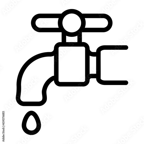faucet line icon