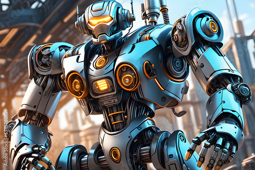 an advanced robot. Generative AI