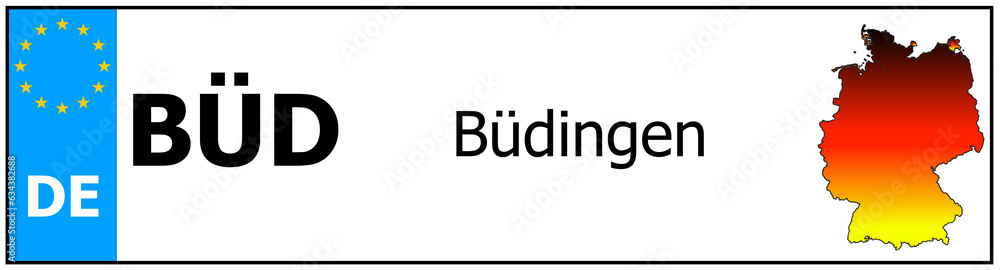 Registration number German car license plates of Büdingen
Germany Registration number German car license plates of Büdingen
Germany