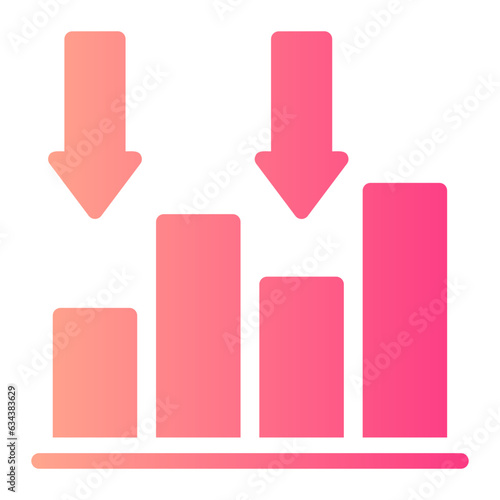 decrease gradient icon