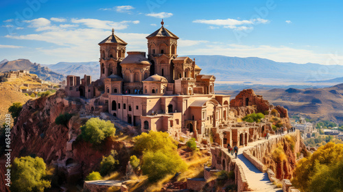 Explorers in Awe at Petra's Cliffside Gem