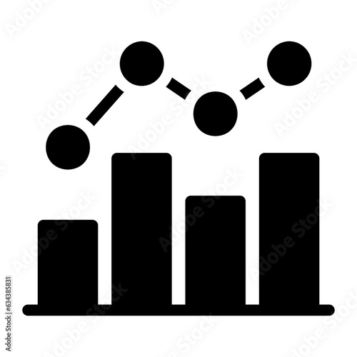 analytics glyph icon