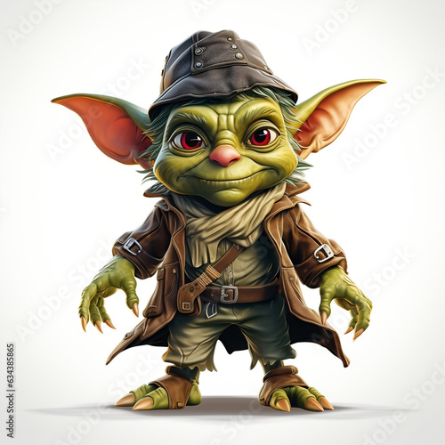 Obraz na płótnie Mystical Goblin on Transparent Background