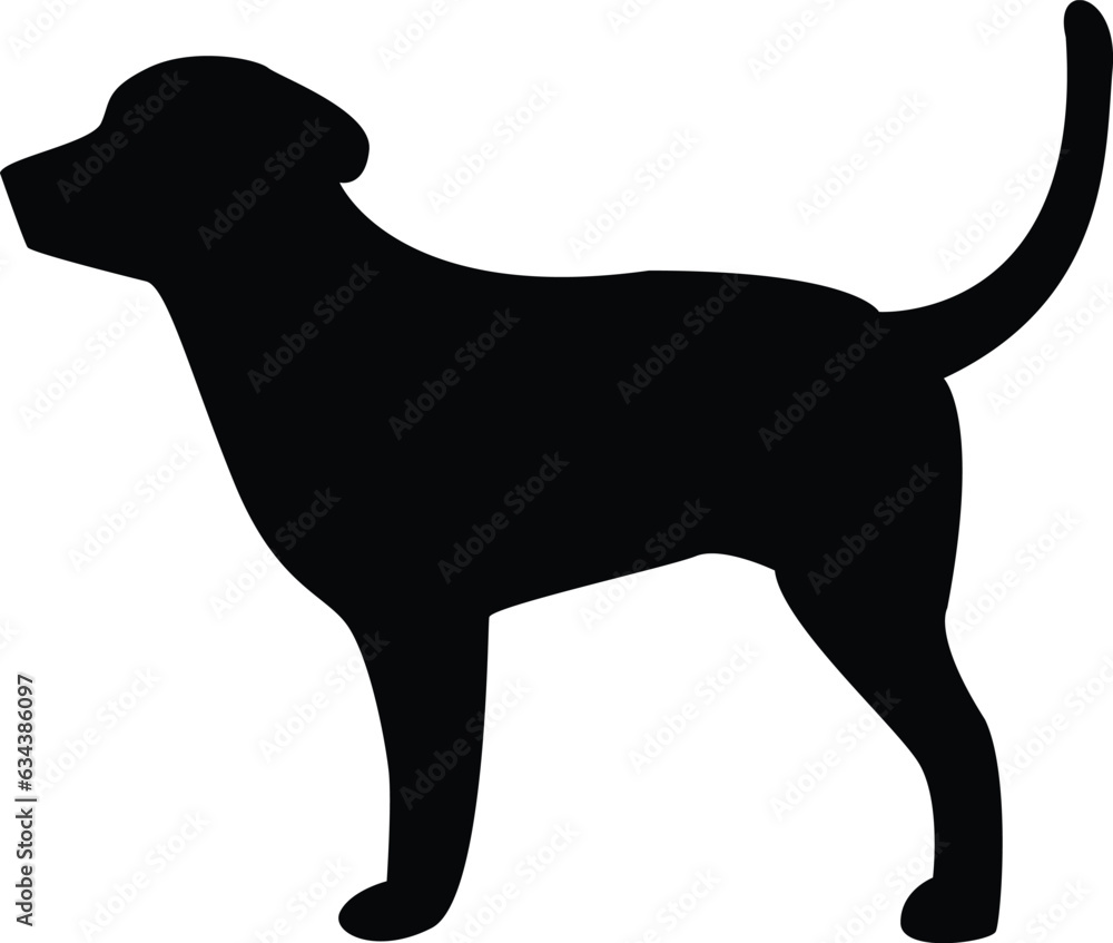 silhouette of a dog vector