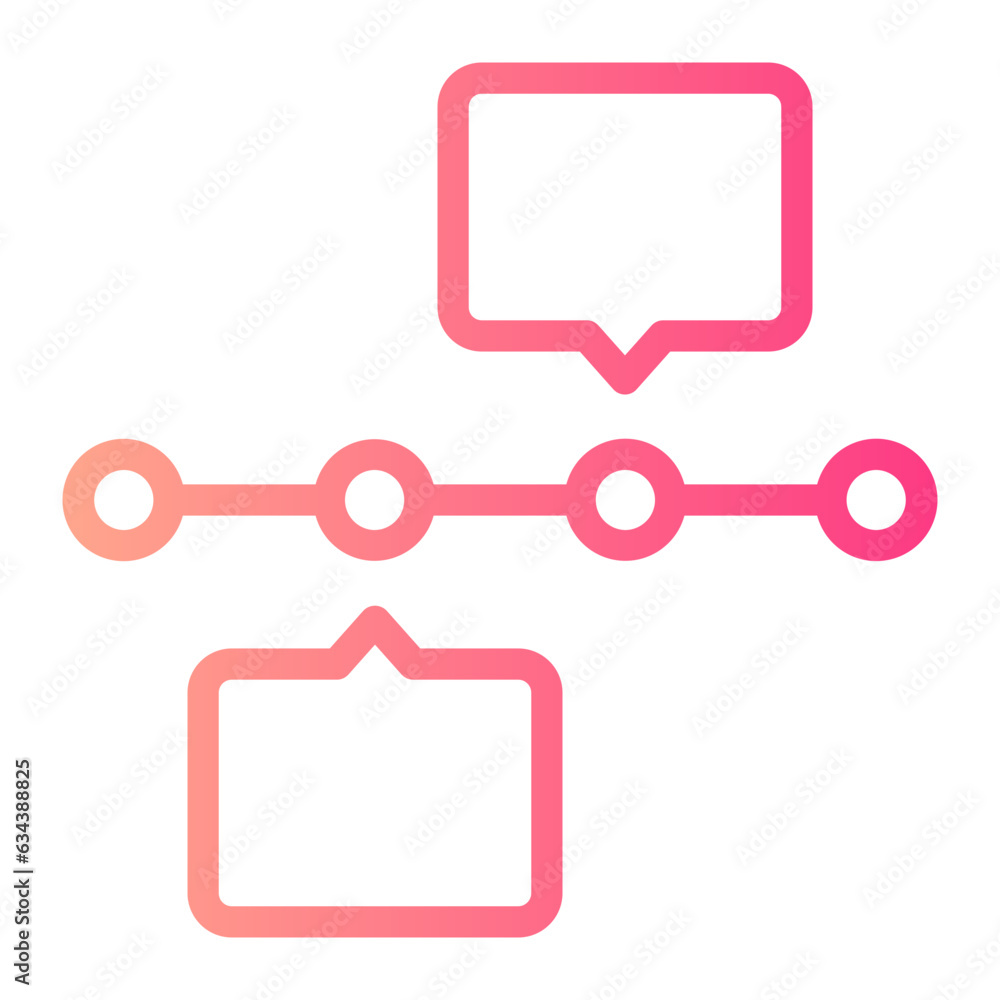 timeline gradient icon timeline gradient icon