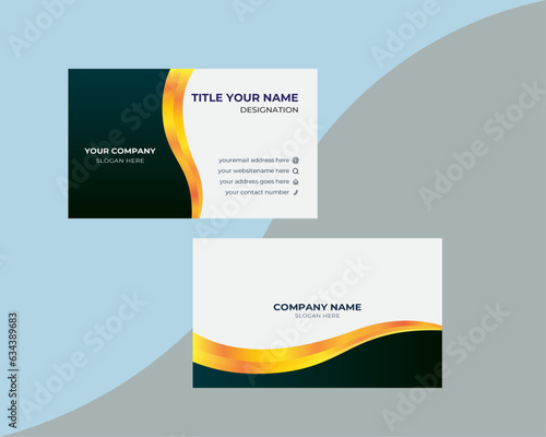 special corporate business card design for personal identity