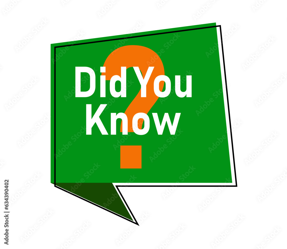 did you know banner text, did you know design with typography. did you know banner text, did you know design with typography.