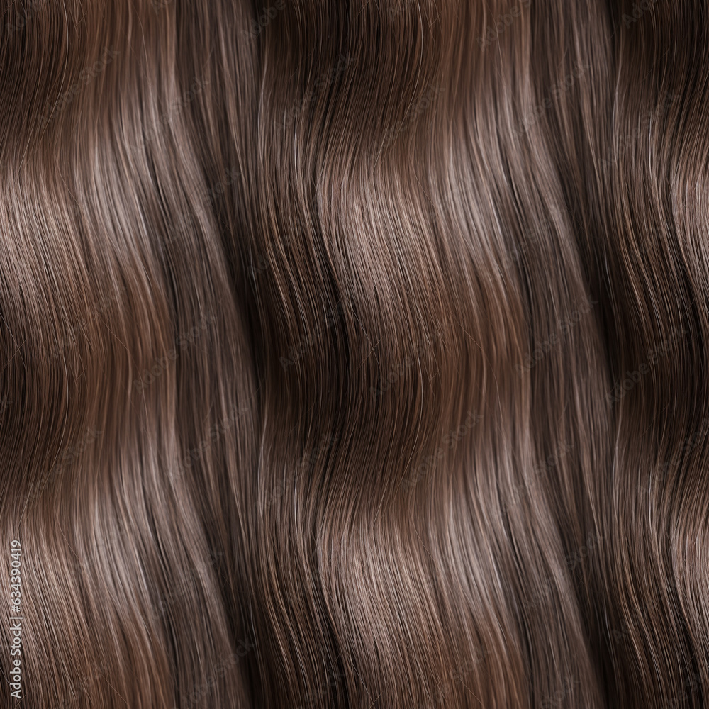 Wavy brown hair seamless background Wavy brown hair seamless background