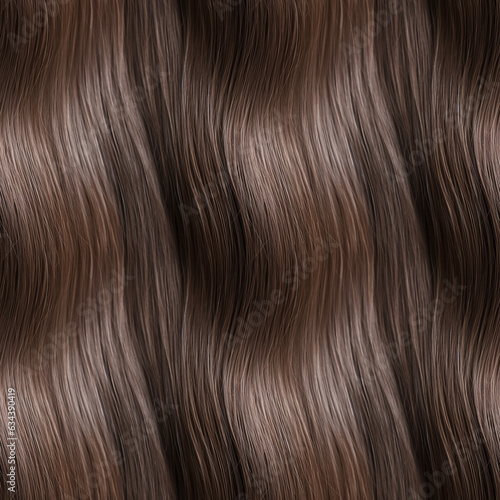 Wavy brown hair seamless background