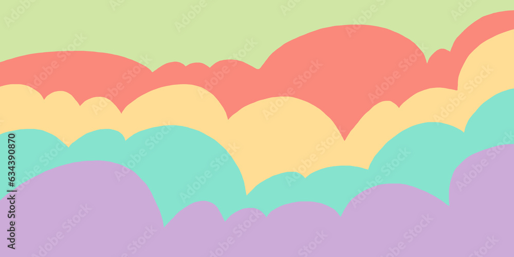 pastel shape and movement concept, abstract background