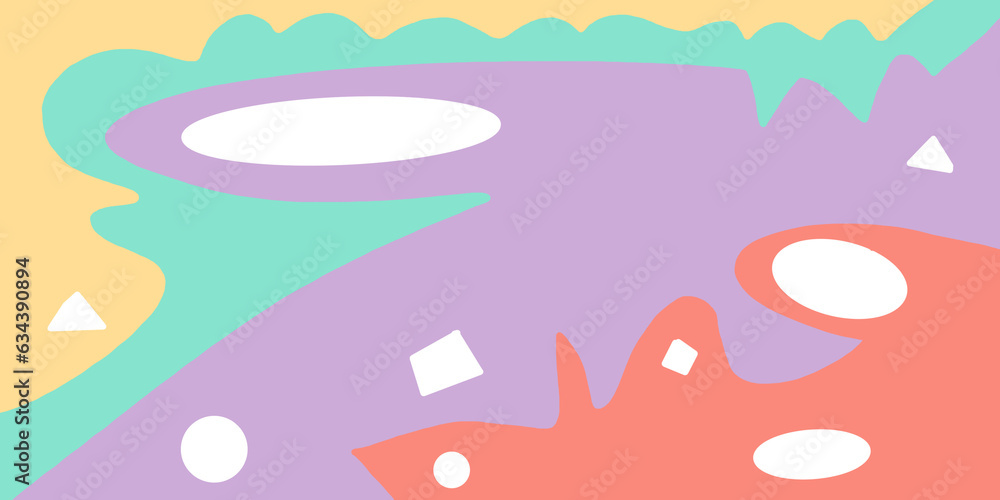 pastel shape and movement concept, abstract background