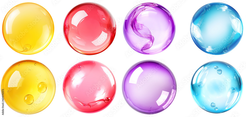 Soap bubbles located below isolated on a transparent background. Soap bubbles with reflection. Isolated on transparent background Soap bubbles located below isolated on a transparent background. Soap bubbles with reflection. Isolated on transparent background