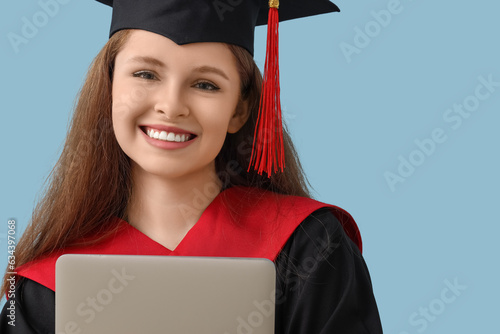 Female graduate student wit...
