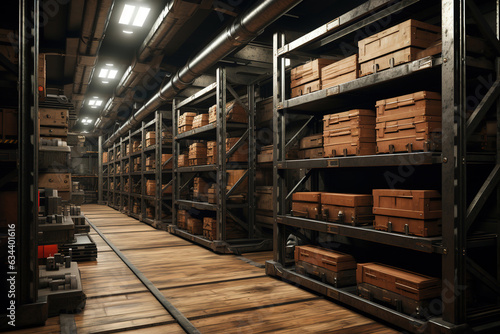 Heavy plates storage in warehouse