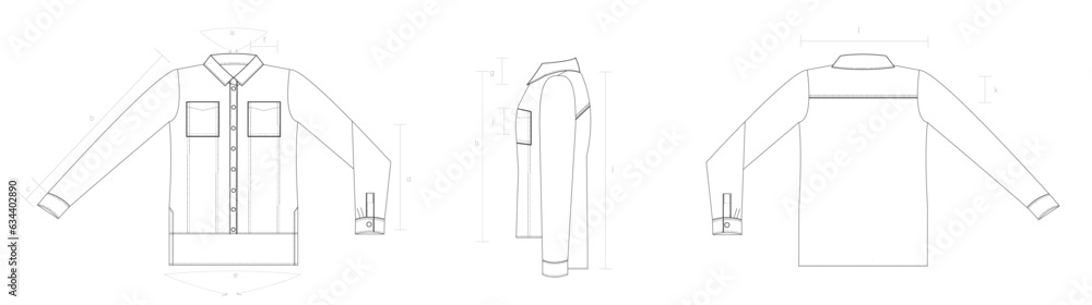 Denim shirt vector Denim shirt vector