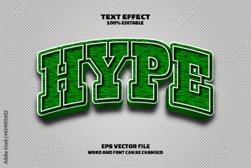 Realistic Editable 3D hype text style effect