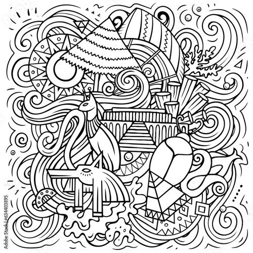 Egypt cartoon doodle funny illustration