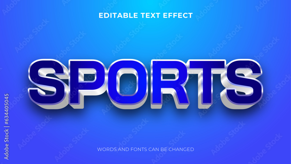 editable 3d text effect template
