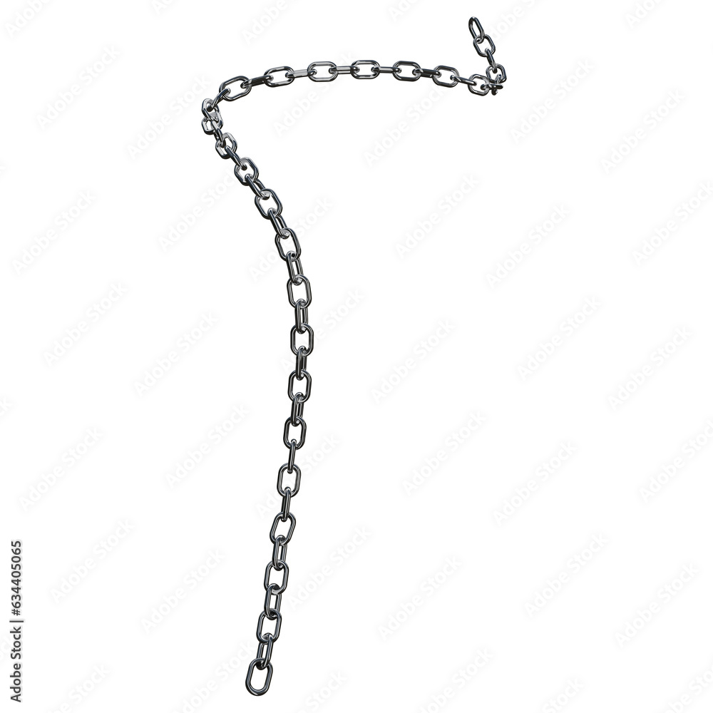 Realistic 3D Vector of a Sturdy Metal Chain with Stainless Rings, Rendered in Chrome or Steel, Isolated on a Png Transparent Background Realistic 3D Vector of a Sturdy Metal Chain with Stainless Rings, Rendered in Chrome or Steel, Isolated on a Png Transparent Background