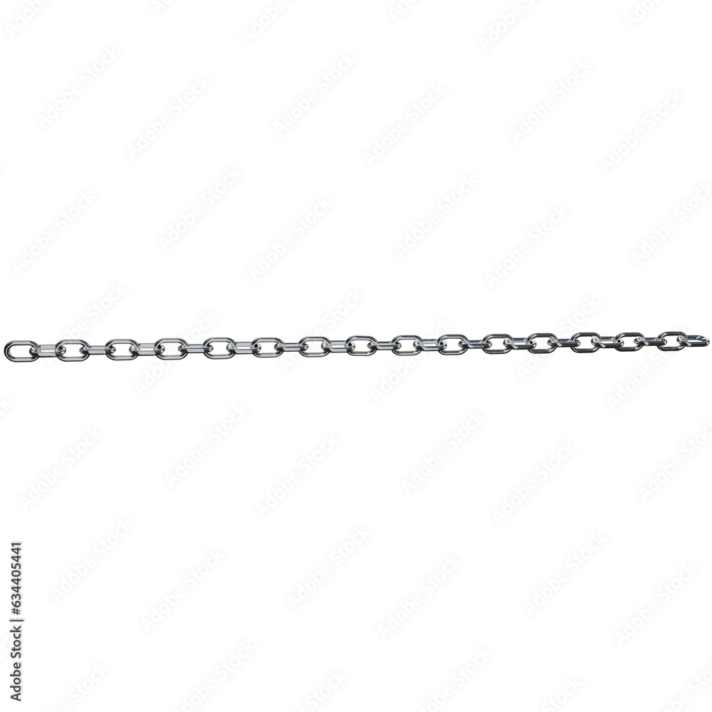 Realistic 3D Vector of a Sturdy Metal Chain with Stainless Rings, Rendered in Chrome or Steel, Isolated on a Png Transparent Background Realistic 3D Vector of a Sturdy Metal Chain with Stainless Rings, Rendered in Chrome or Steel, Isolated on a Png Transparent Background