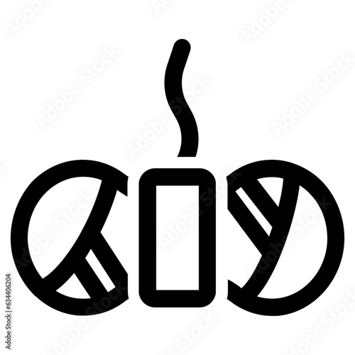 Unique and Simple Cotton Icon with Line Style. SVG Vector
