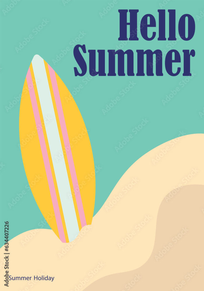 Creative Vector Design Summer Poster 