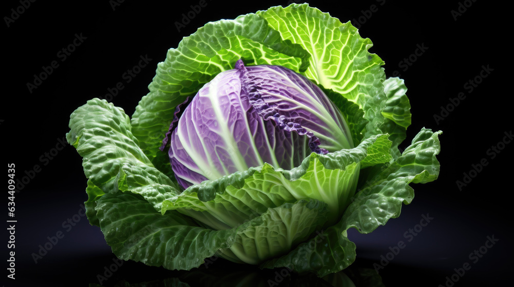 Obraz premium Cabbage sprouts isolated on a white background.