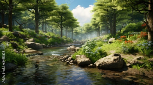 stream in the forest