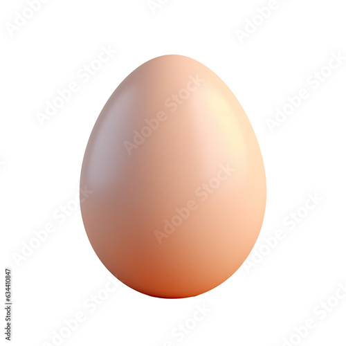 Egg alone on transparent background