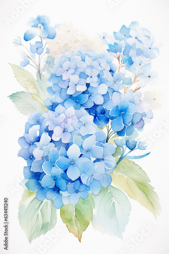 flowers bouquet watercolor art design. Generative AI