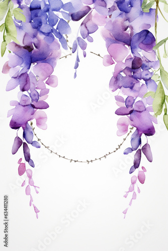 flowers bouquet watercolor art design. Generative AI