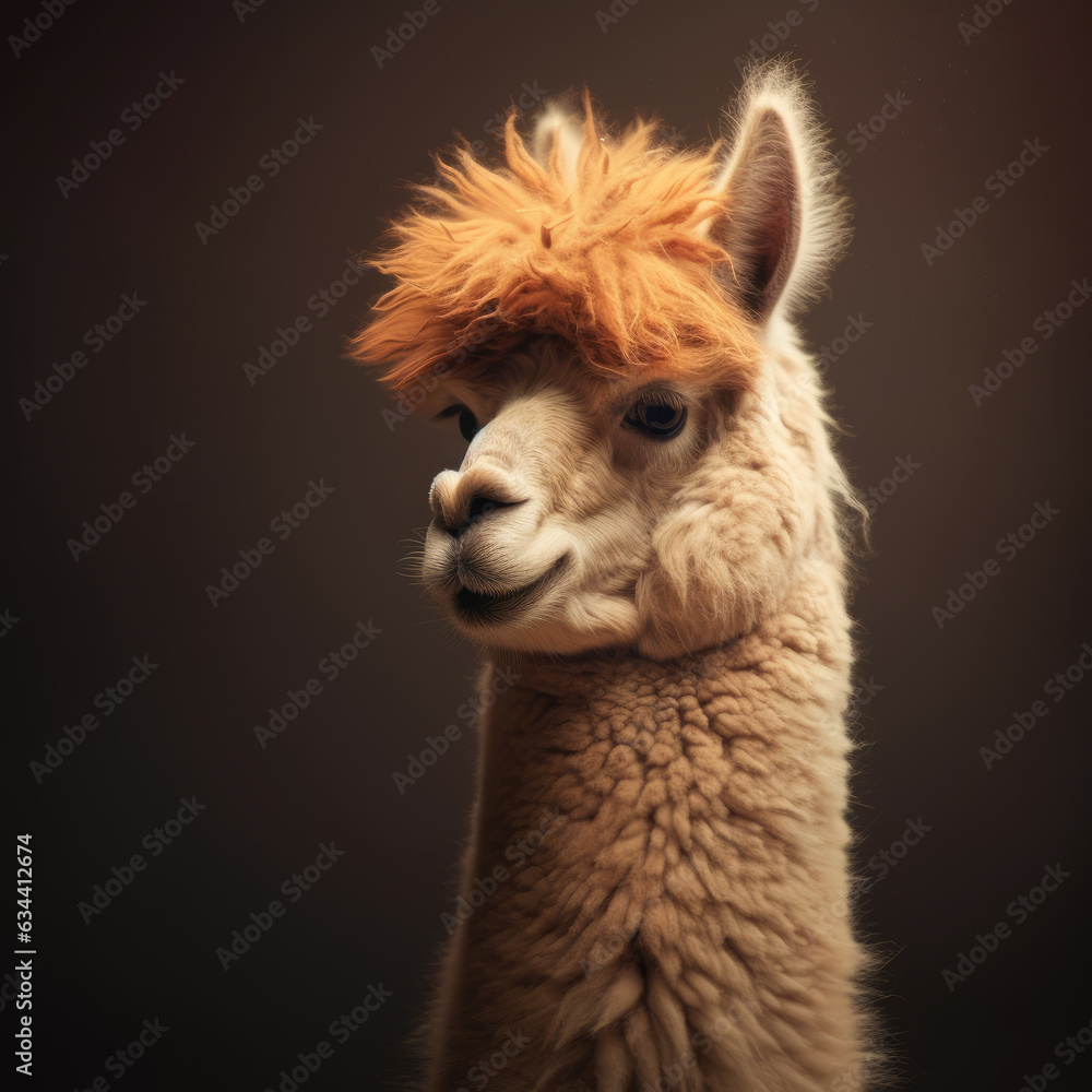 Fototapeta premium Alpaca Porträt