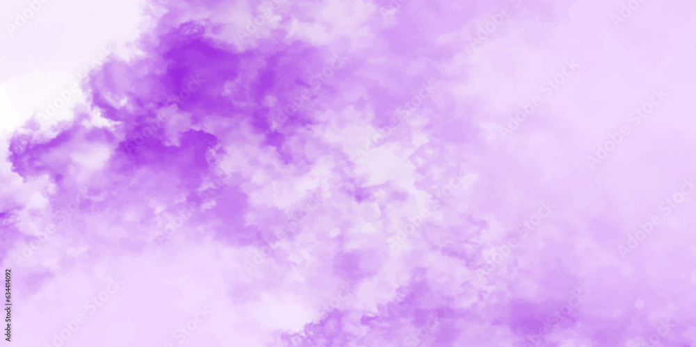 Abstract background with grungy violet gradient water color artistic brush paint stain background. Abstract luxury purple watercolor grunge. Purple watercolor background painting on paper texture.