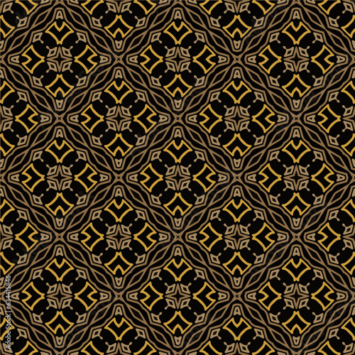 Geometric ornament in ethnic style.Seamless pattern with abstract  shapes.Repeat design for fashion  textile design   on wall paper  wrapping paper  fabrics and home decor.