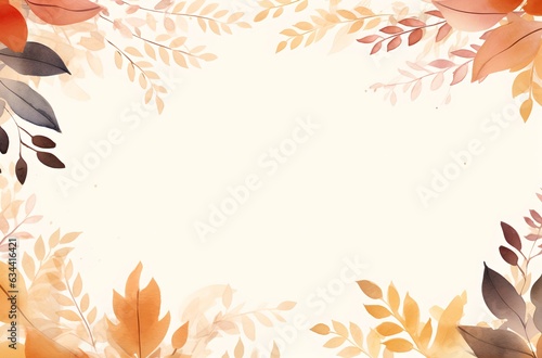 Autumn leaves  generative ai