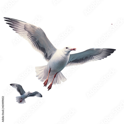 The gull a migratory bird escapes from the northern hemisphere during the season change between rainy season and winter