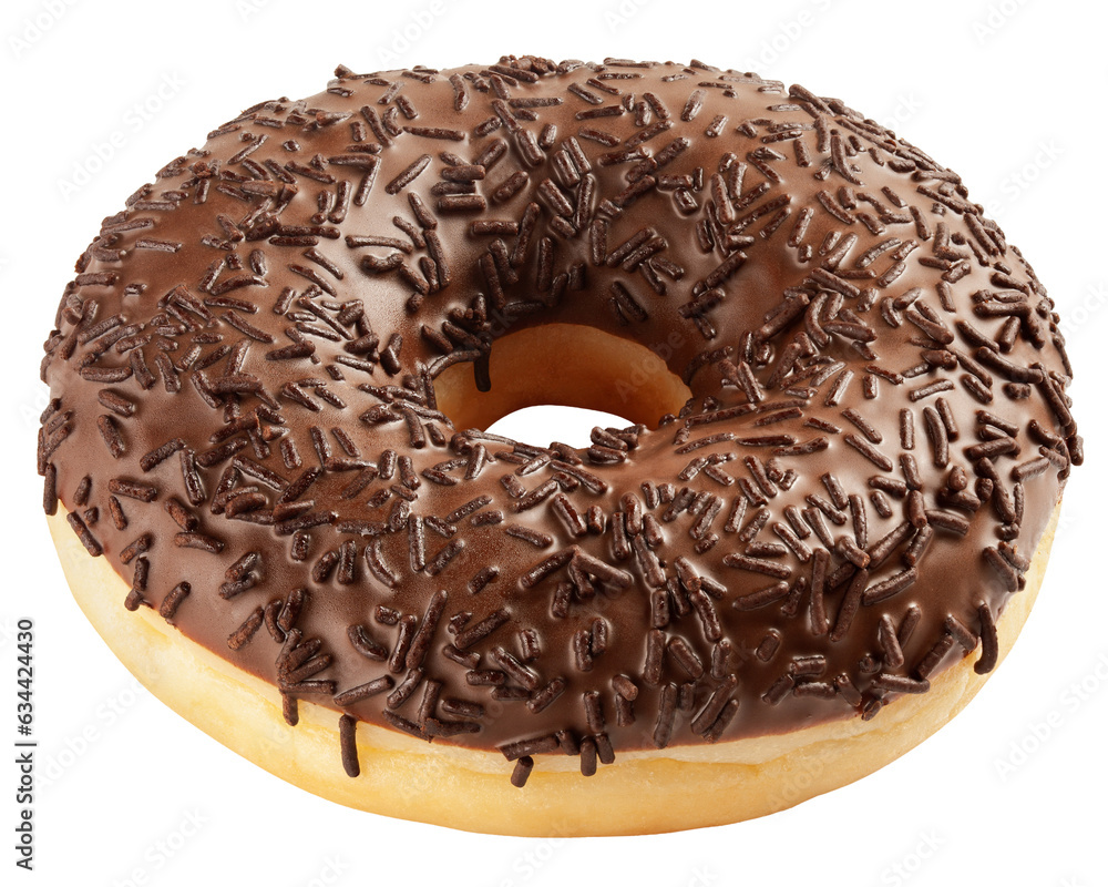 chocolate Donut isolated on white background, full depth of field chocolate Donut isolated on white background, full depth of field