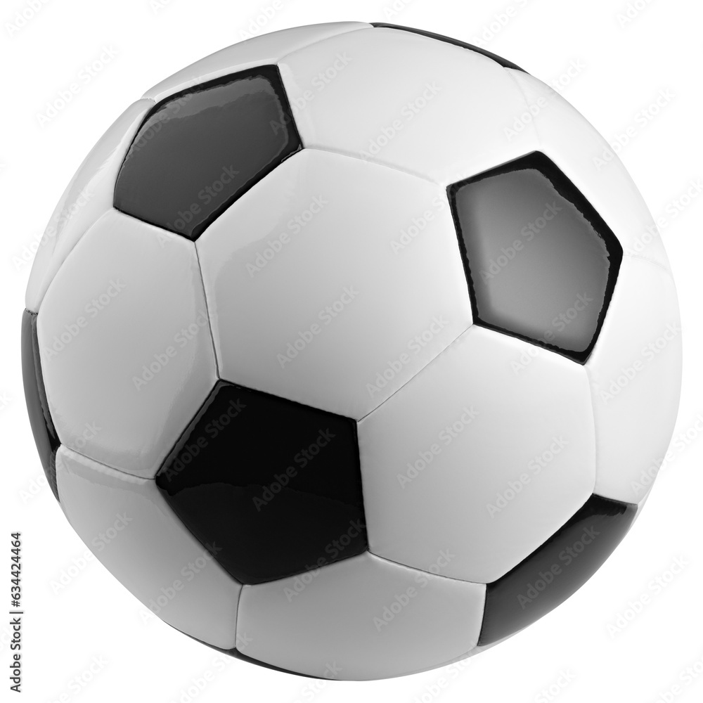 Soccer ball, Football, isolated on white background, full depth of field Soccer ball, Football, isolated on white background, full depth of field