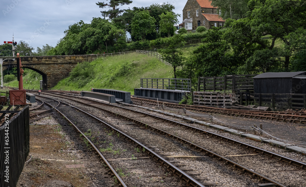 The North York Moors railway tracks