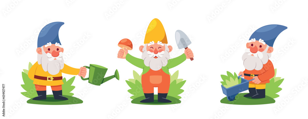 Gnomes, Tiny, Whimsical Characters Known For Their Love Of Gardening. With Pointy Hats And Tools, They Tend To Plants Gnomes, Tiny, Whimsical Characters Known For Their Love Of Gardening. With Pointy Hats And Tools, They Tend To Plants
