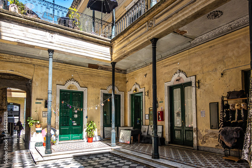 Pasaje de la Defensa is a popular stop for tourists in the bohemian barrio of San Telmo in Buenos Aires, Argentina photo