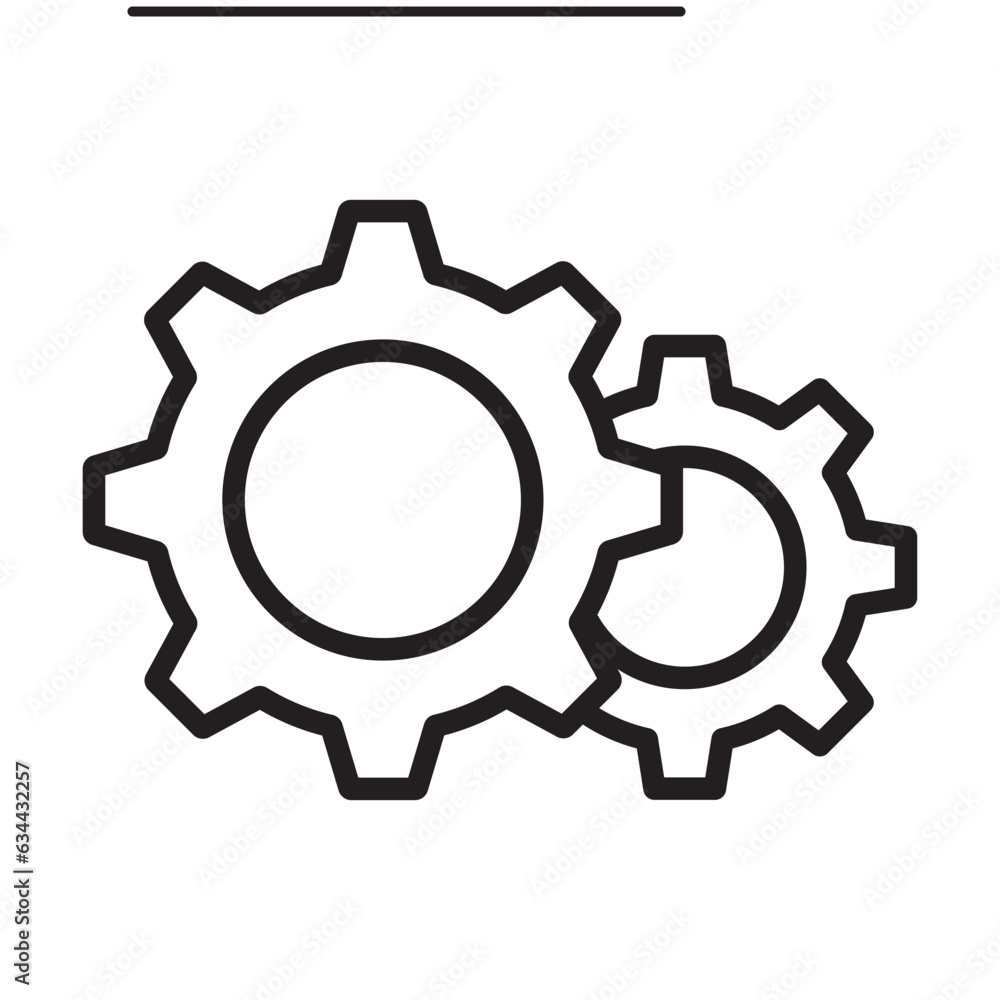 gear icon design vector template gear icon design vector template